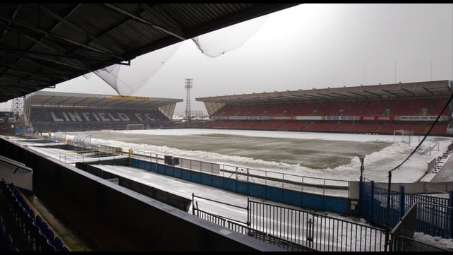 The Windsor Park pitch was clearly unplayable, despite two attempts to stage the World Cup qualifier with Russia