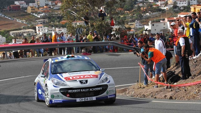 Craig Breen has Lara Vanneste by his side today