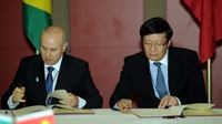 China and Brazil agree currency trade deal China and Brazil agree currency trade deal