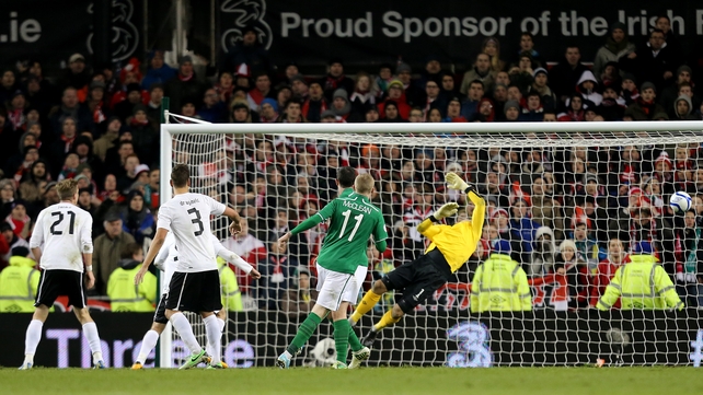 Ireland concede the late equaliser against Austria