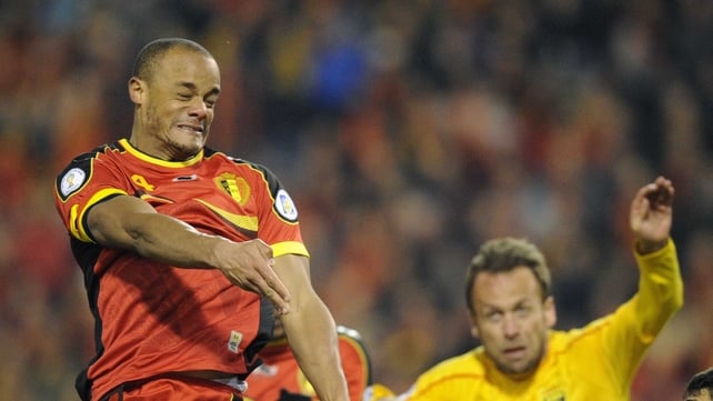 Vincent Kompany made his comeback for Belgium
