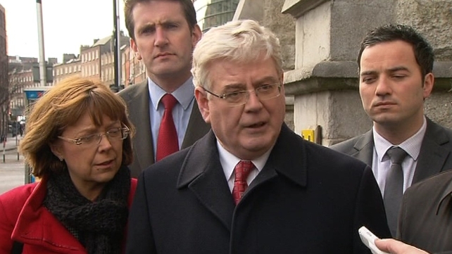 Eamon Gilmore denied suggestions his leadership was under pressure Eamon Gilmore denied suggestions his leadership was under pressure