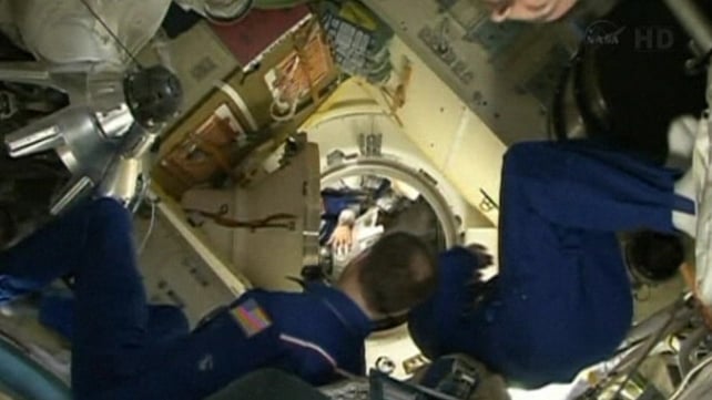Astronauts Chris Cassidy and Tom Marshburn fixed the leak during a 5.5-hour spacewalk Astronauts Chris Cassidy and Tom Marshburn fixed the leak during a 5.5-hour spacewalk