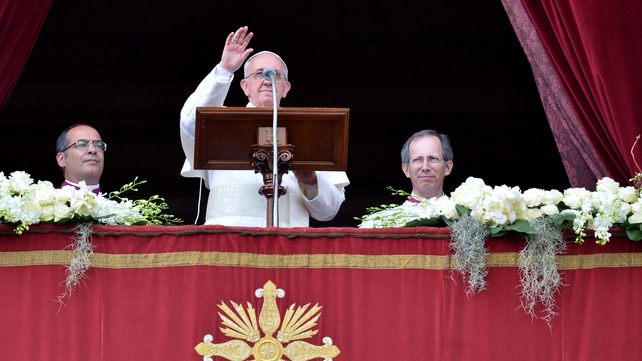 Pope Francis delivers 'Urbi et Orbi' blessing after Easter mass Pope Francis delivers 'Urbi et Orbi' blessing after Easter mass
