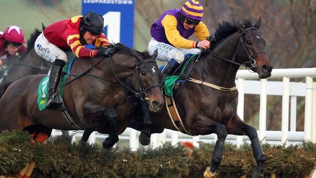 Former Cheltenham Festival winner Noble Prince (r) is reported to have come on significantly for his recent comeback