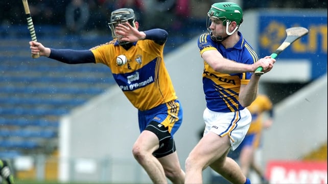 Tipperary's Noel McGrath and Patrick Donnellan of Clare