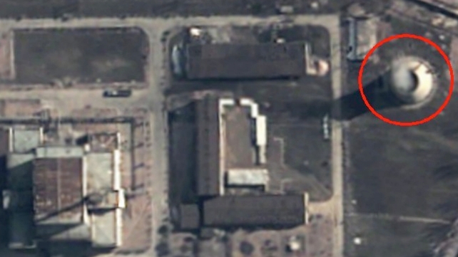 This 2003 image from GlobalSecurity.org is believed to show a steam plume rising from a nuclear reactor at Yongbyon This 2003 image from GlobalSecurity.org is believed to show a steam plume rising from a nuclear reactor at Yongbyon