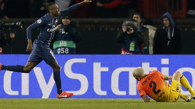 Paris Saint-Germain's French midfielder Blaise Matuidi scored with the last kick of the game