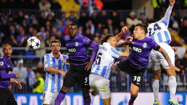 Malaga knocked out Porto in the last round