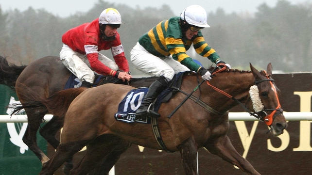 Dancing Tornado swept aside the field in the Easter Time Hurdle