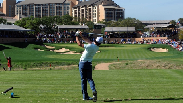 Rory McIlroy is three shots off the lead at the half-way point of the Valero Texas Open