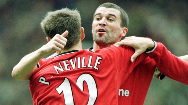Neville won six Premier League titles with Manchester United
