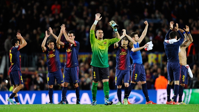 Barcelona face the German champions Bayern Munich in the semi-finals