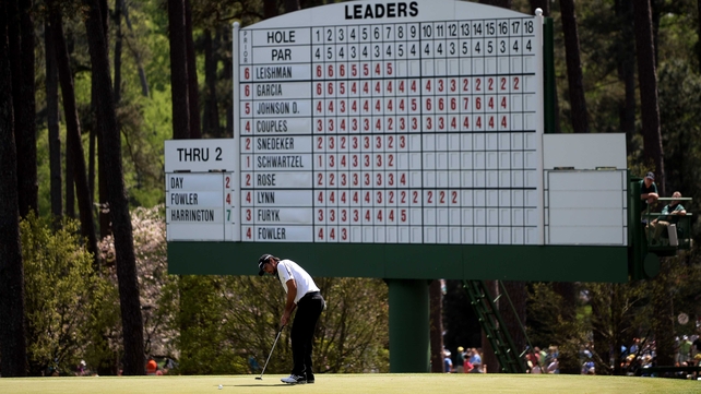 Jason Day holds the half-way lead at Augusta National