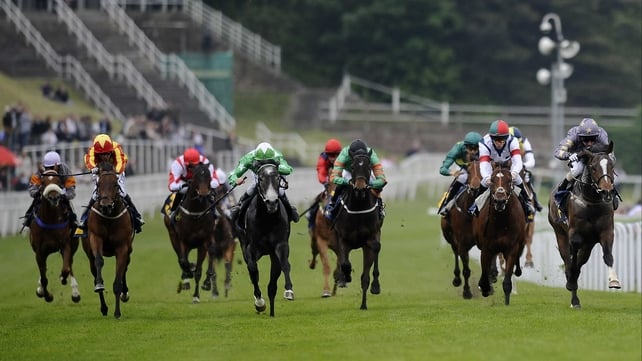 Gabrial (right), seen here winning in 2012, made a successful start to this season with victory in the Doncaster Mile