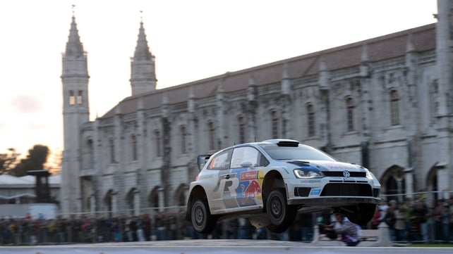 One of Volkswagen's sponsors appears to have given Sebastien Ogier's machine wings