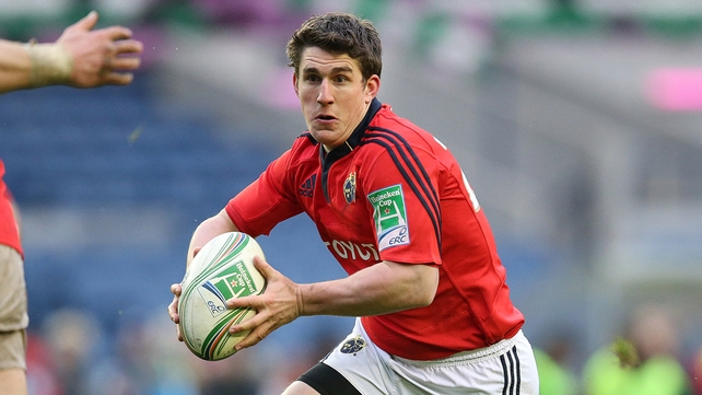 Ian Keatley is one of only three players to remain in the Munster side for tonight's trip to Wales