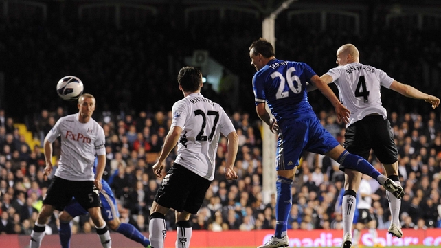 John Terry powers home his first goal of the night