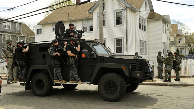 Boston was on virtual lockdown during manhunt Boston was on virtual lockdown during manhunt
