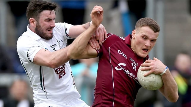 Galway's Sean Moran and Fergal Conway of Kildare