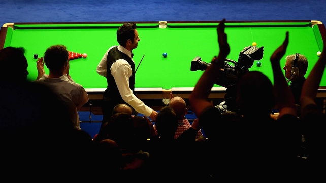 Ronnie O'Sullivan walks out to rapturous reception following a 12-month break from the game