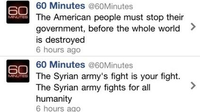 CBS confirmed its accounts had been hacked CBS confirmed its accounts had been hacked