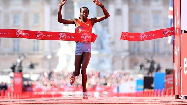 Priscah Jeptoo won the women's marathon
