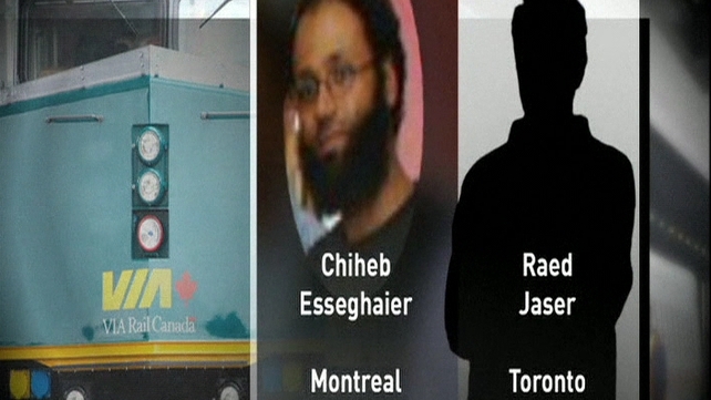 The RCMP named the two accused as Chiheb Esseghaier of Montreal and Raed Jaser of Toronto The RCMP named the two accused as Chiheb Esseghaier of Montreal and Raed Jaser of Toronto