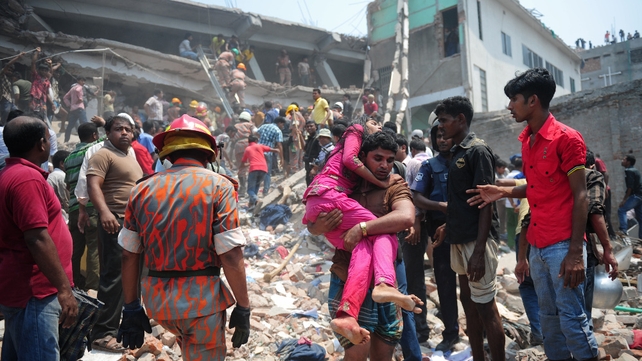 The disaster has put the spotlight on Western retailers who use the impoverished South Asian nation as a source of cheap goods The disaster has put the spotlight on Western retailers who use the impoverished South Asian nation as a source of cheap goods