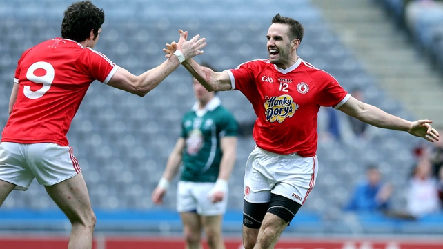 Mark Donnelly celebrates his goal against Kildare in the semi-final