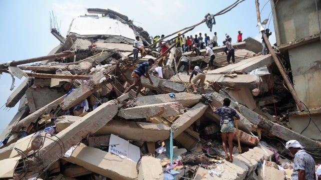 At least 705 people died when the building collapsed At least 705 people died when the building collapsed