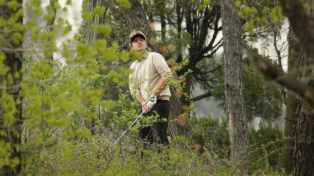 Victor Dubuisson takes the scenic route around the Blackstone Golf and Country Club