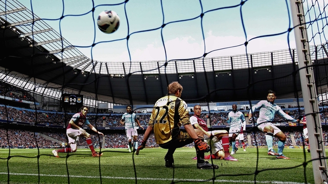 Aguero opened the scoring for Man City