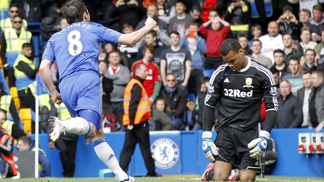 Michel Vorm looks utterly dejected after failing to save Lampard's penalty