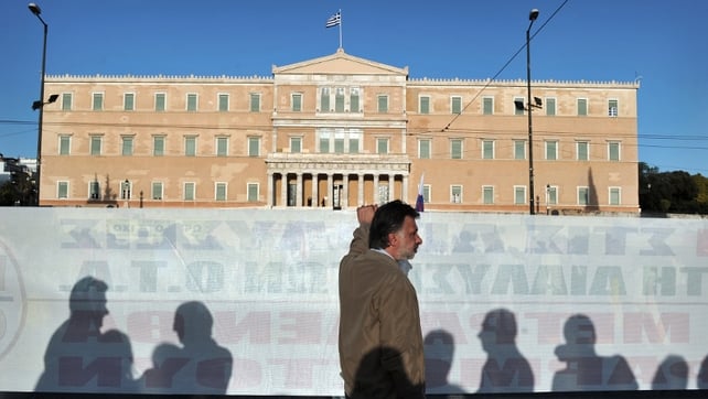 Unions staged a protest outside parliament before the vote Unions staged a protest outside parliament before the vote