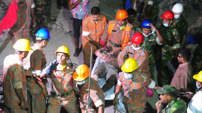 A fire overnight further hampered the last desperate efforts to find survivors A fire overnight further hampered the last desperate efforts to find survivors