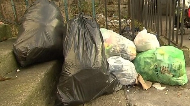 Private waste companies can ignore untagged refuse bags but the council is required to collect them Private waste companies can ignore untagged refuse bags but the council is required to collect them