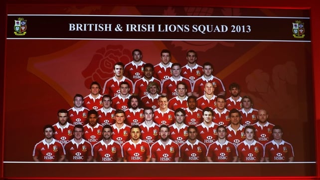 The 37 British and Irish Lions squad