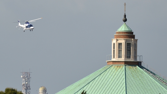 The helicopter carrying Pope emeritus Benedict XVI lands at the Vatican The helicopter carrying Pope emeritus Benedict XVI lands at the Vatican
