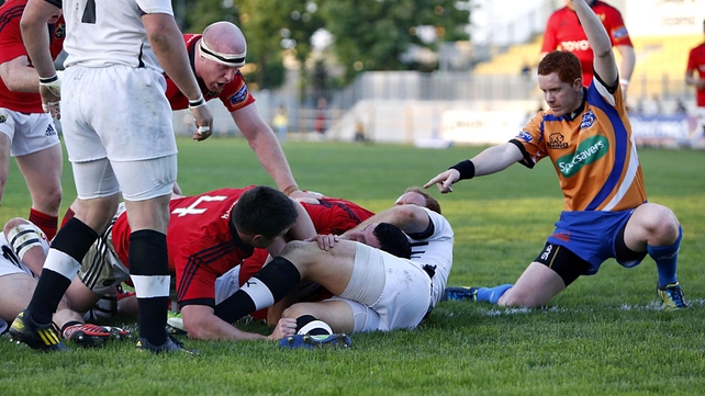 Paddy Butler scored a first-half try for Munster
