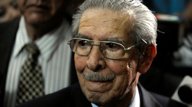 Efrain Rios Montt was accused of implementing a scorched-earth policy Efrain Rios Montt was accused of implementing a scorched-earth policy