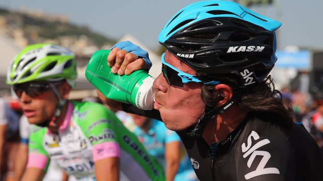 Rigoberto Uran won the 167-km mountain trek from Cordenons