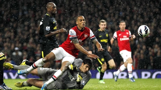Theo Walcott scored Arsenal's second of the night