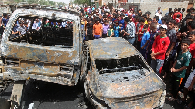 Several bombs exploded in markets in Baghdad Several bombs exploded in markets in Baghdad