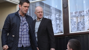 Max visits Adam and asks him to tell Carl to stay away from Kirsty, but Adam isn't having any of it and punches Max in the stomach.