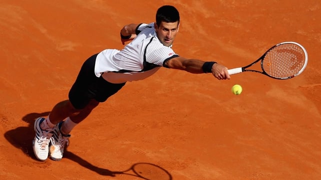 Novak Djokovic dropped four games to progress in Paris