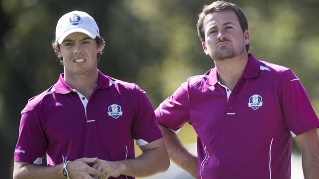 Rory McIlroy and Graeme McDowell will play alongside each other in the first two rounds of Europe's flagship event