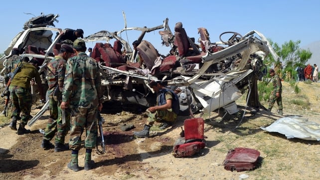 Thirteen people died in the Taliban bomb attack Thirteen people died in the Taliban bomb attack
