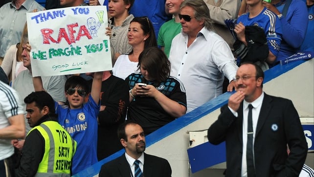 At least one Chelsea fan warmed to Benitez.