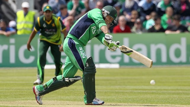 Ed Joyce finished on 116 not out from 132 balls in Clontarf